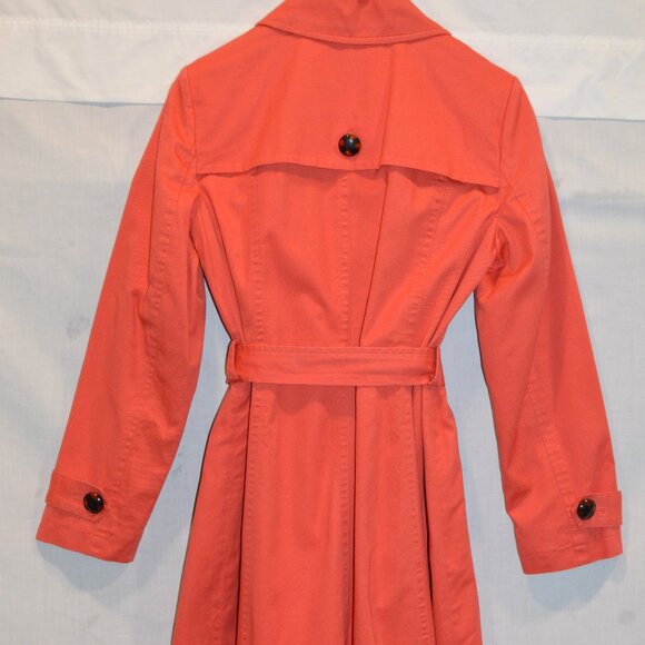 DONATED (GONE) - Style & Co Coral Knee Length Button/Belted Utility Jacket - Picture 2 of 5